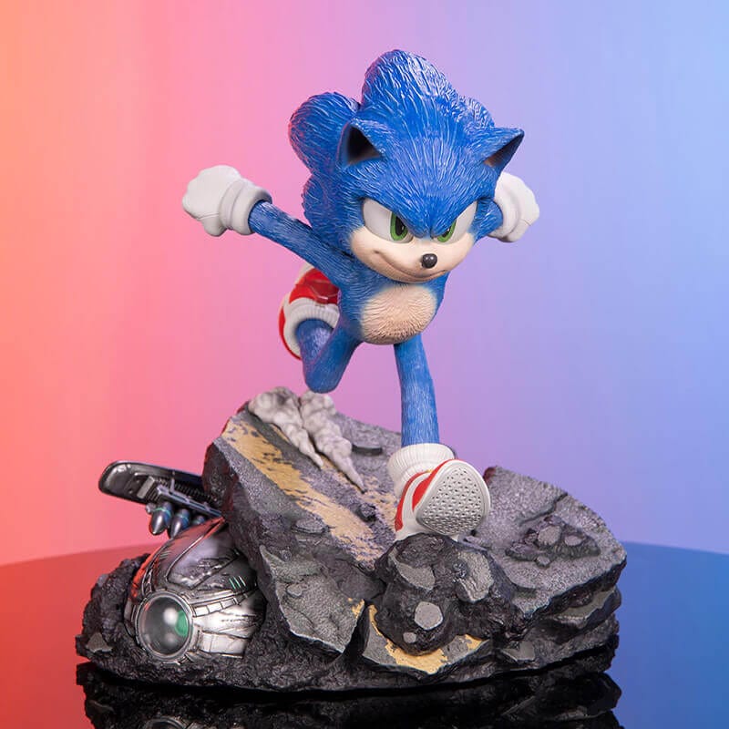 Sonic the Hedgehog Official First4Figures Sonic the Hedgehog 2 Standoff Statue (Standard Edition)