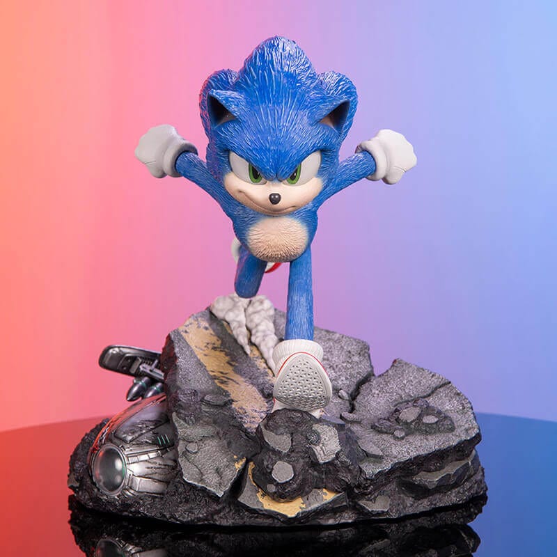 Sonic the Hedgehog Official First4Figures Sonic the Hedgehog 2 Standoff Statue (Standard Edition)