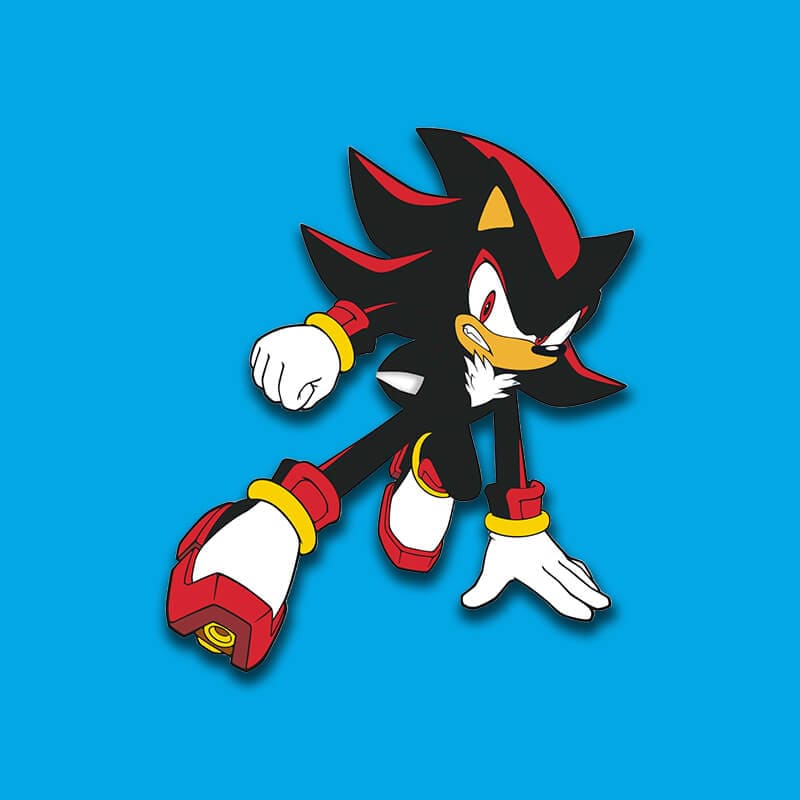 SEGA SHOP UK Official SEGA Sonic the Hedgehog Shadow Pin Badge