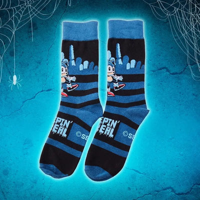 Sonic the Hedgehog Official SEGA Halloween Creepin' It Real Socks (One Size)