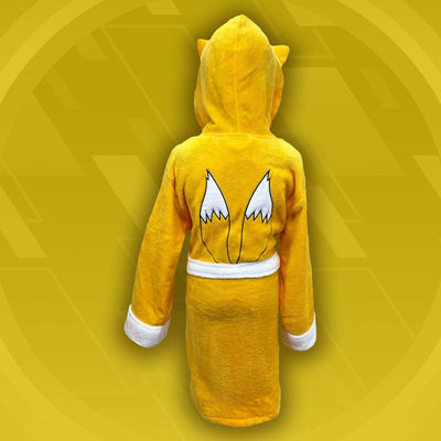 Sonic the Hedgehog Official Sonic the Hedgehog Tails Cosplay Hooded Adult Bathrobe / Dressing Gown
