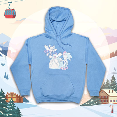 Sonic the Hedgehog Official Sonic the Hedgehog Snow Fun Unisex Hoodie