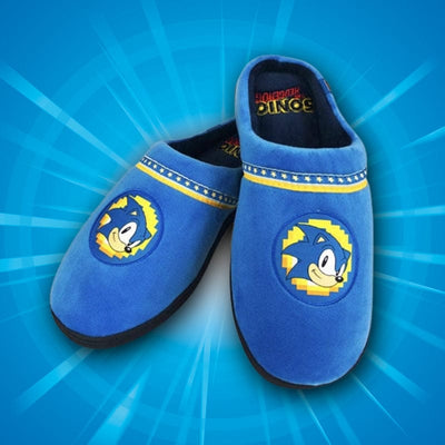 Sonic the Hedgehog Official Sonic the Hedgehog Modern Sonic Go Faster Adult Slippers UK 8-10