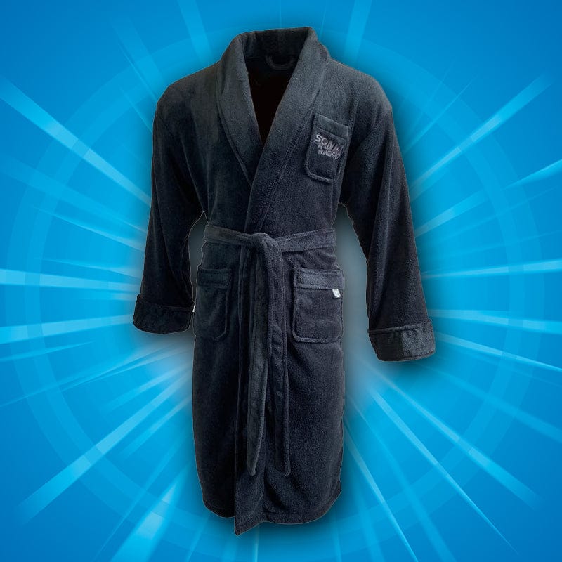 Sonic the Hedgehog Official Sonic the Hedgehog Black Silhouette Adult BathRobe / Dressing Gown