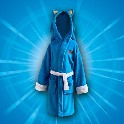 Sonic the Hedgehog Official Sonic the Hedgehog Cosplay Hooded Children's Bathrobe / Dressing Gown