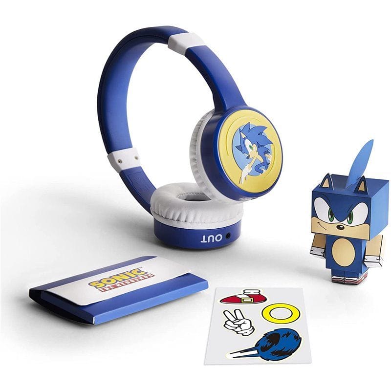 Sonic the Hedgehog Lol&Roll Sonic Kids Headphones Blue (Music Share, Detachable Cable, Sound Safe (<85 dB), Cont