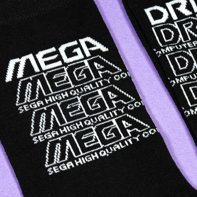 Mega Drive Official Mega Drive ‘Retro Logo’ Black Socks (One Size)