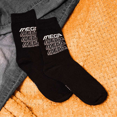 Mega Drive Official Mega Drive ‘Retro Logo’ Black Socks (One Size)