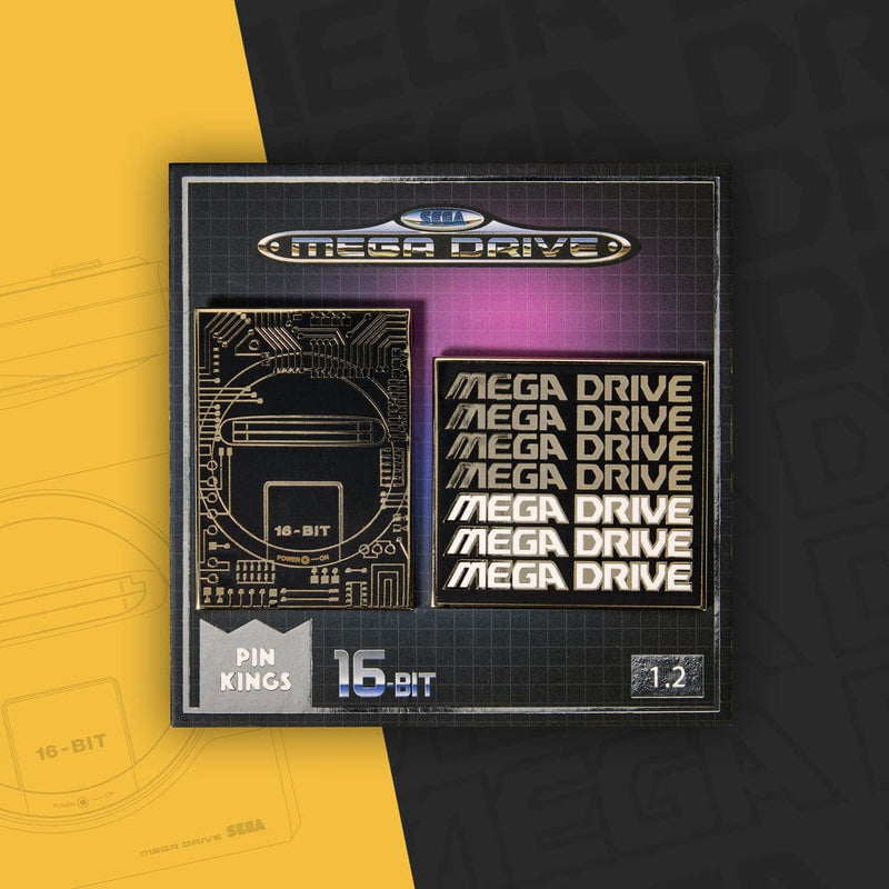 Mega Drive Pin Kings SEGA Mega Drive Enamel Pin Badge Set 1.2 – Retro