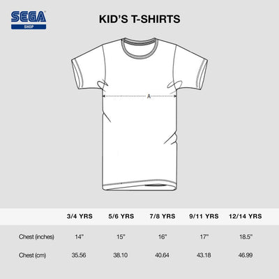 Sonic the Hedgehog Official Modern Sonic the Hedgehog Japanese Style Kids White T-Shirt (Unisex)
