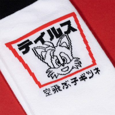 Sonic the Hedgehog Official Modern Sonic the Hedgehog Japanese Style White and Black Socks (One Size)