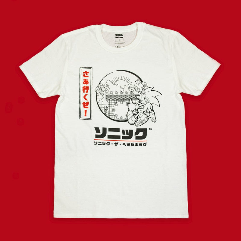 Sonic the Hedgehog Official Modern Sonic the Hedgehog Japanese Style White T-Shirt (Unisex)