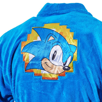 Sonic the Hedgehog Official Sonic the Hedgehog Go Faster Blue Adult Robe