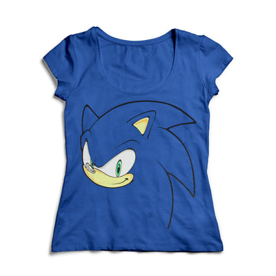 Sonic the Hedgehog Official Sonic the Hedgehog Blue  Women's Style Sonic T-Shirt